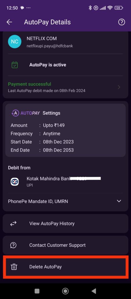 how to stop autopay in phonepe| how to stop autopay in netflix in phonepe