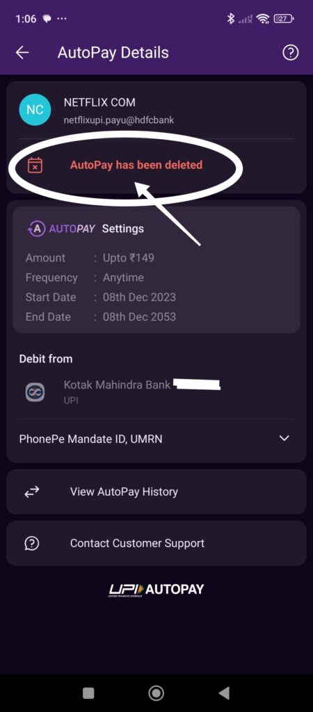 how to stop autopay in phonepe| how to stop autopay in netflix in phonepe
